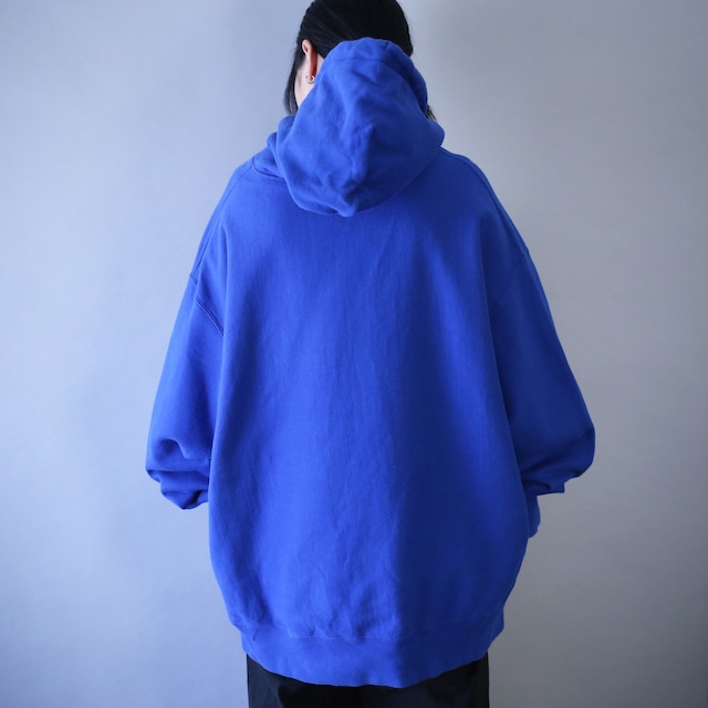 "Champion" deep blue color XXXL over silhouette reverse wave sweat parka