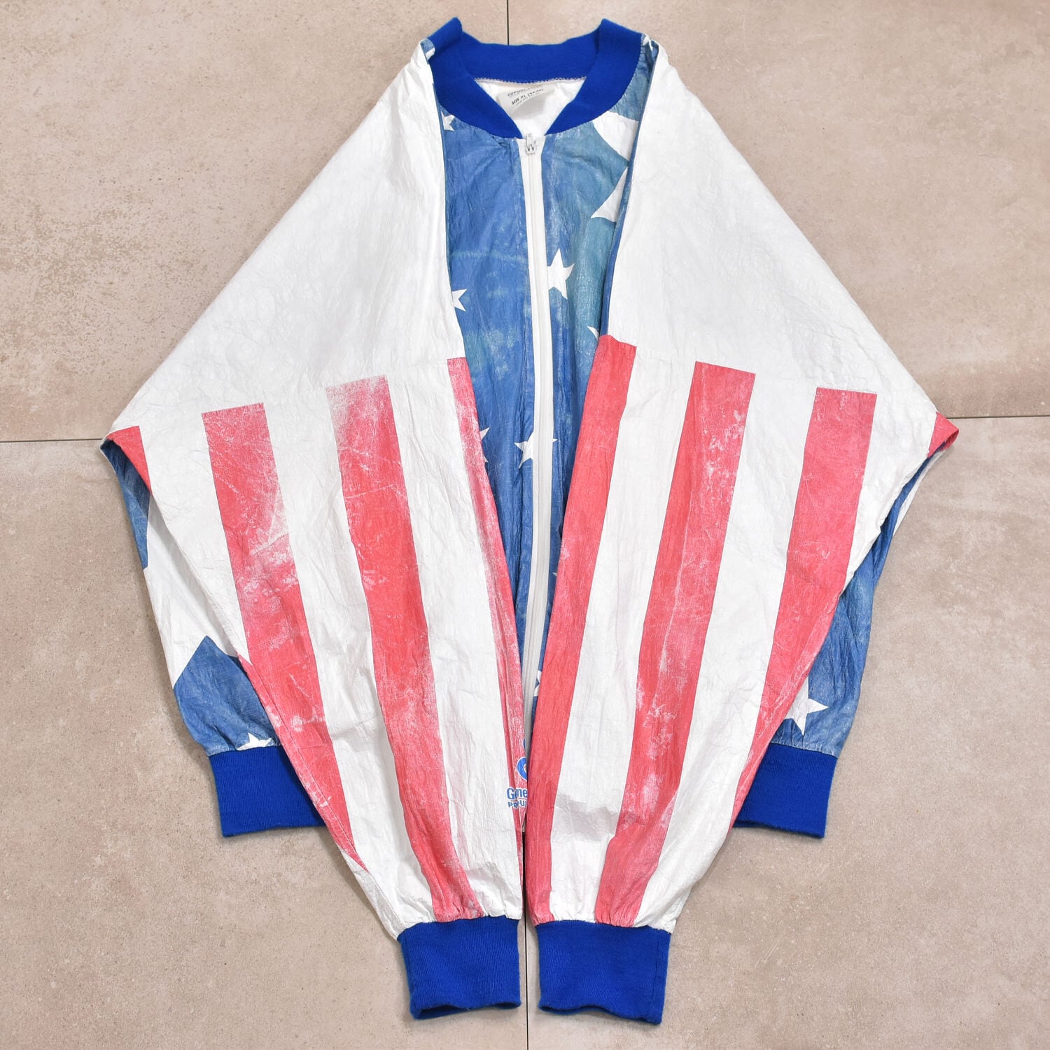 90s USA Olympic full pattern TYVEK jkt | 古着屋 grin days memory