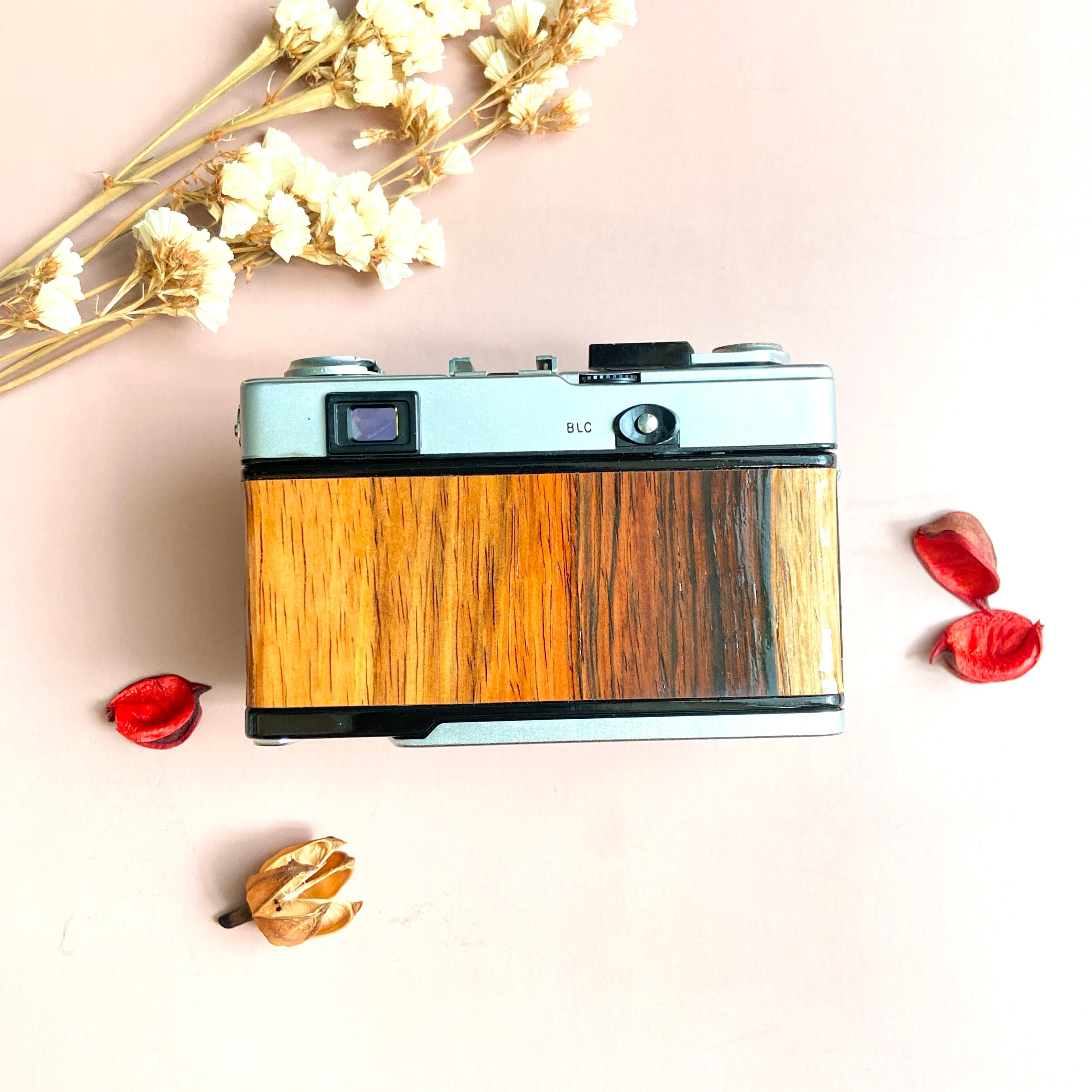 o*売様 フィルムカメラOLYMPUS 35DC/ローズウッド Brazilian Rose ブラジリアン・ローズウッド Olympus 35DC | Macha Cameras