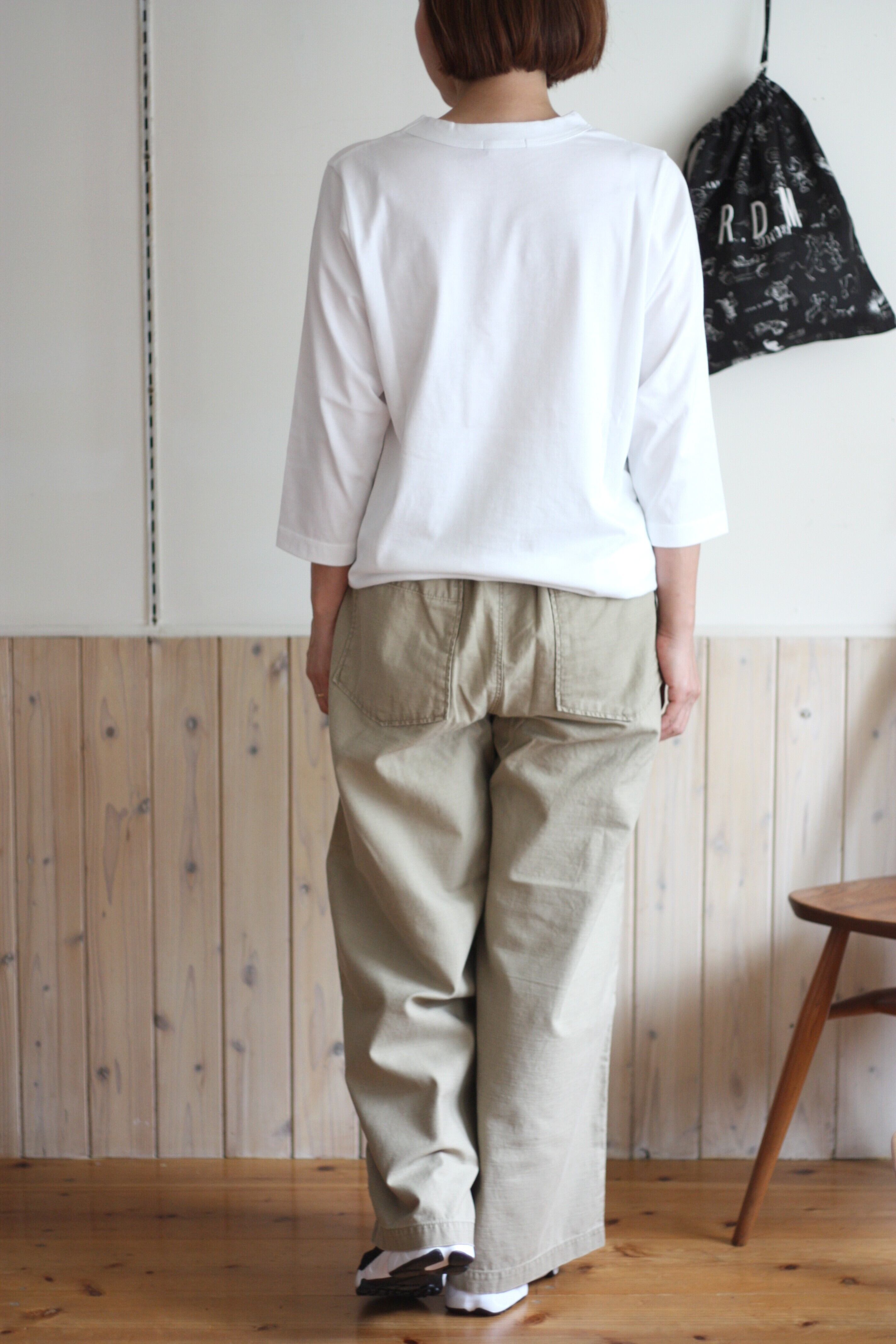 Le pivot ルピボット バックサテンベイカーラフパンツ ベージュ | tous