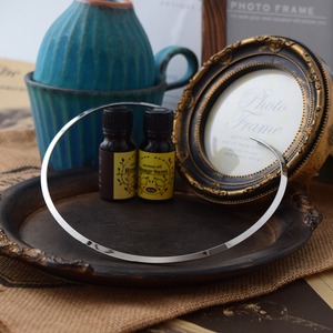 ネックレス チョーカー フラットタイプ シルバー