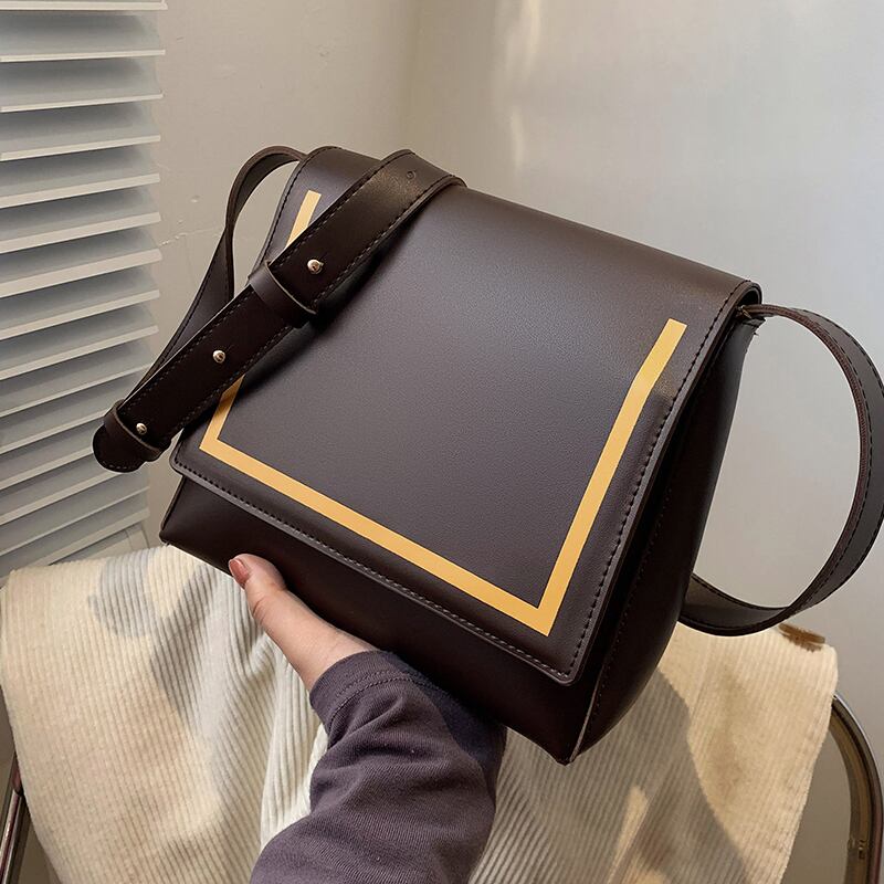 シングル スクウェア メッセンジャーバッグ 手作りハンドバック91963106143