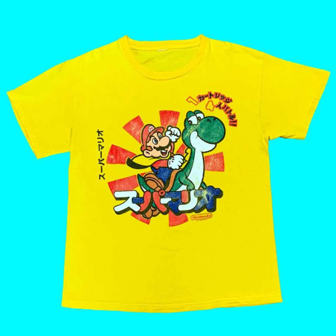 Nintendo SUPER MARIO WORLD Tシャツ 任天堂 スーパーマリオ ワールド 