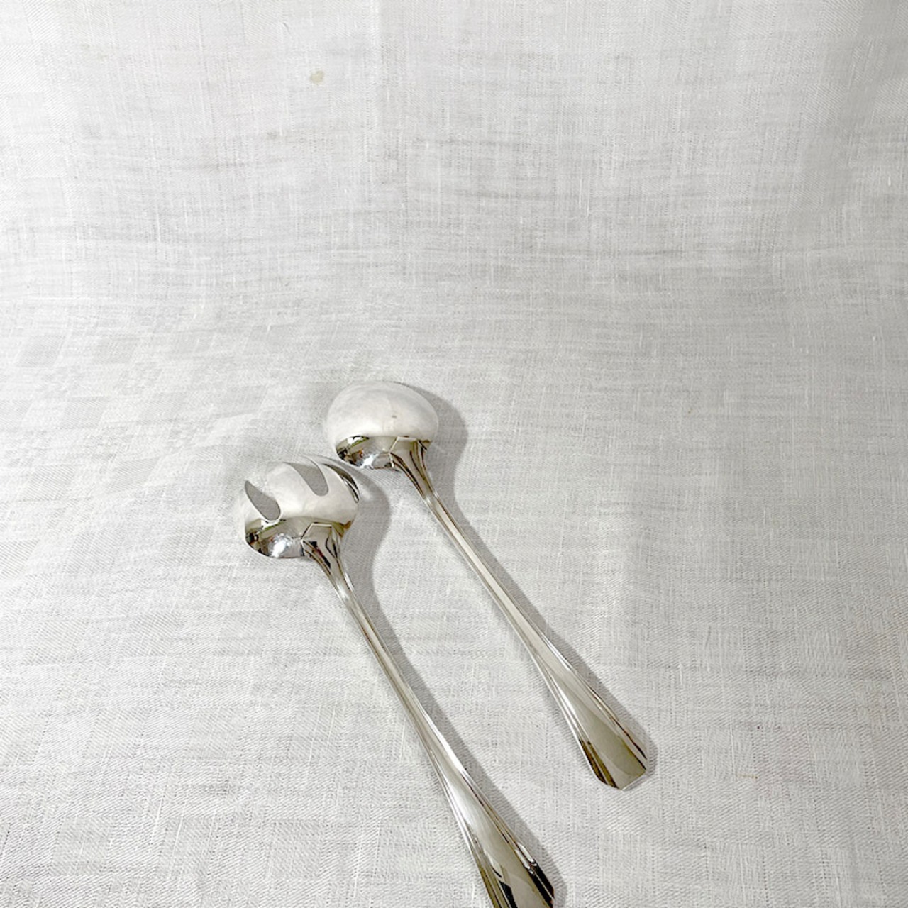 サーバーセット　サラダサーバー　オリジナルケース入り　クリストフル　スプーン・フォークセット　廃盤品　Christofle 12twdn15