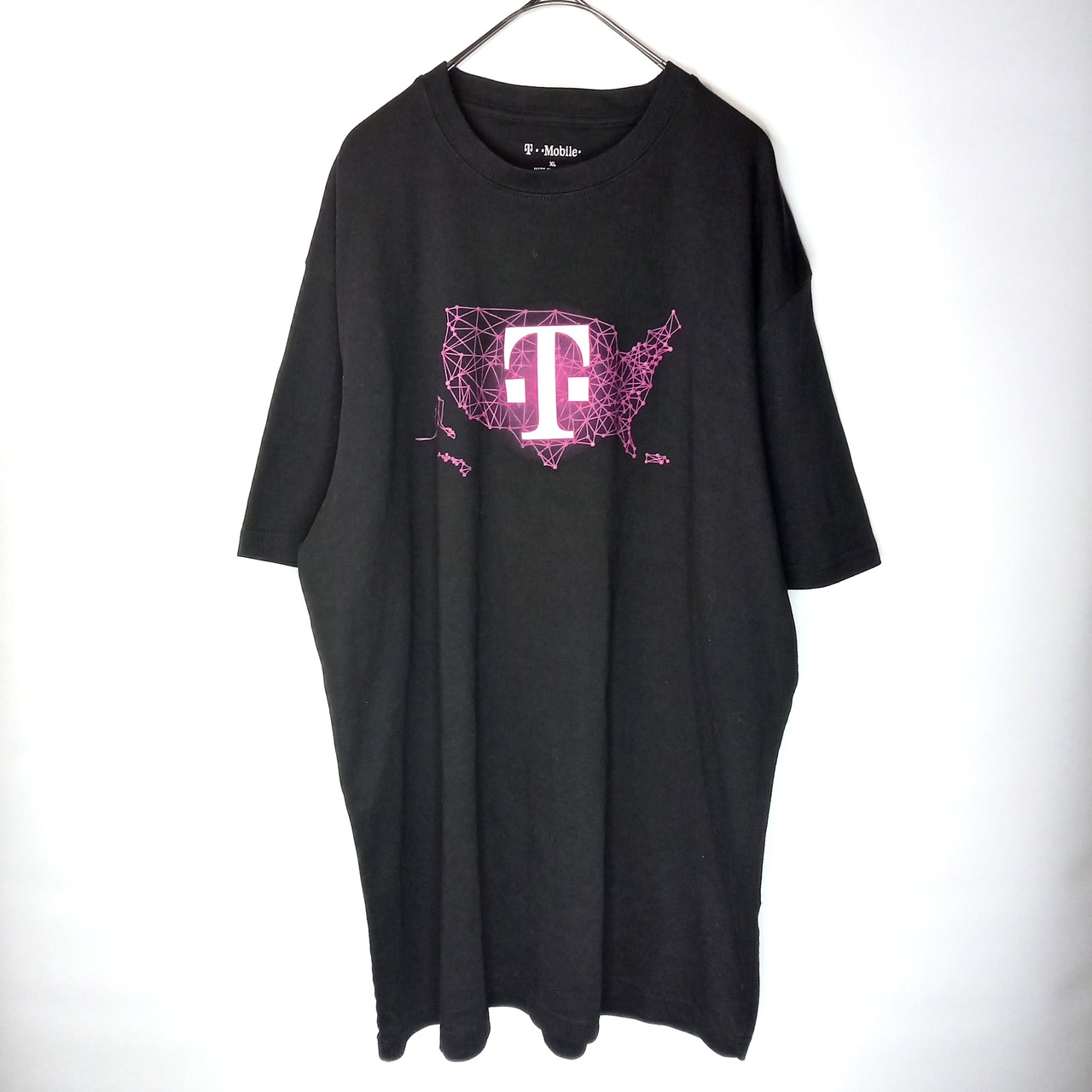 半袖　プリントTシャツ　オーバーサイズ　企業ロゴ　T-mobile　XL