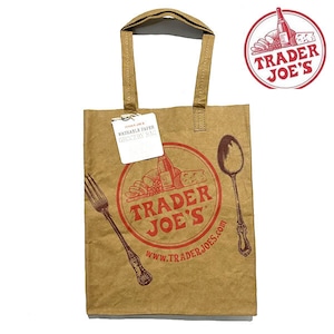 Trader Joe's Washable Paper Grocery Reusable Bag　トレーダージョーズ トレジョ エコバッグ【70706-ylw】
