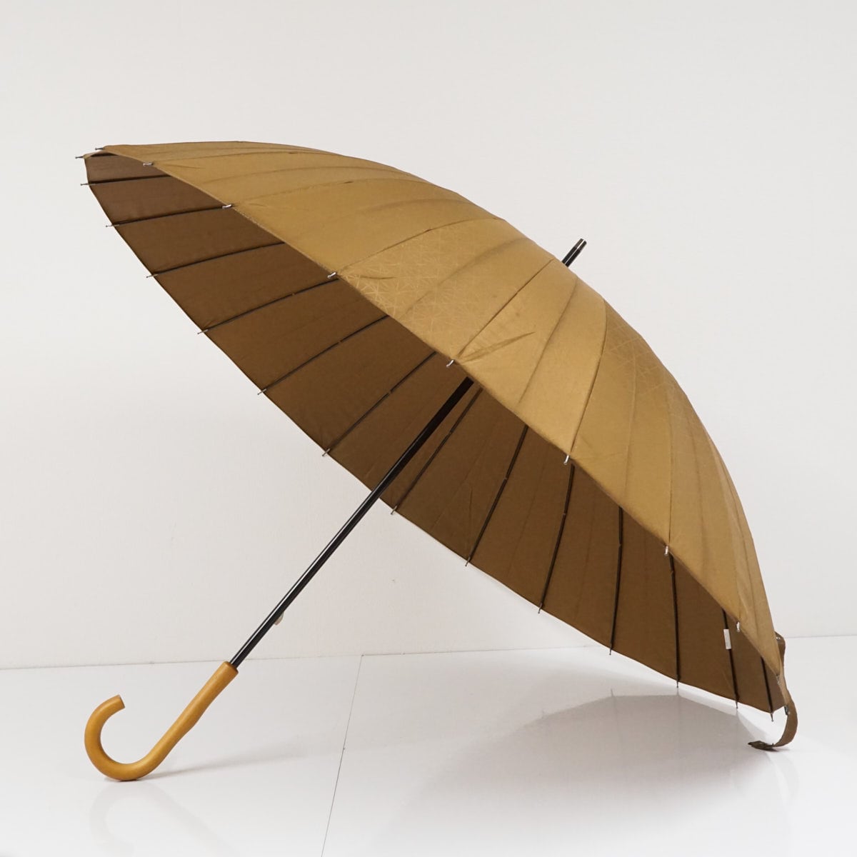 傘 晴雨兼用 mabu マブ 24本骨傘 USED品 江戸 焦薫×菊繋ぎ 限定店舗品