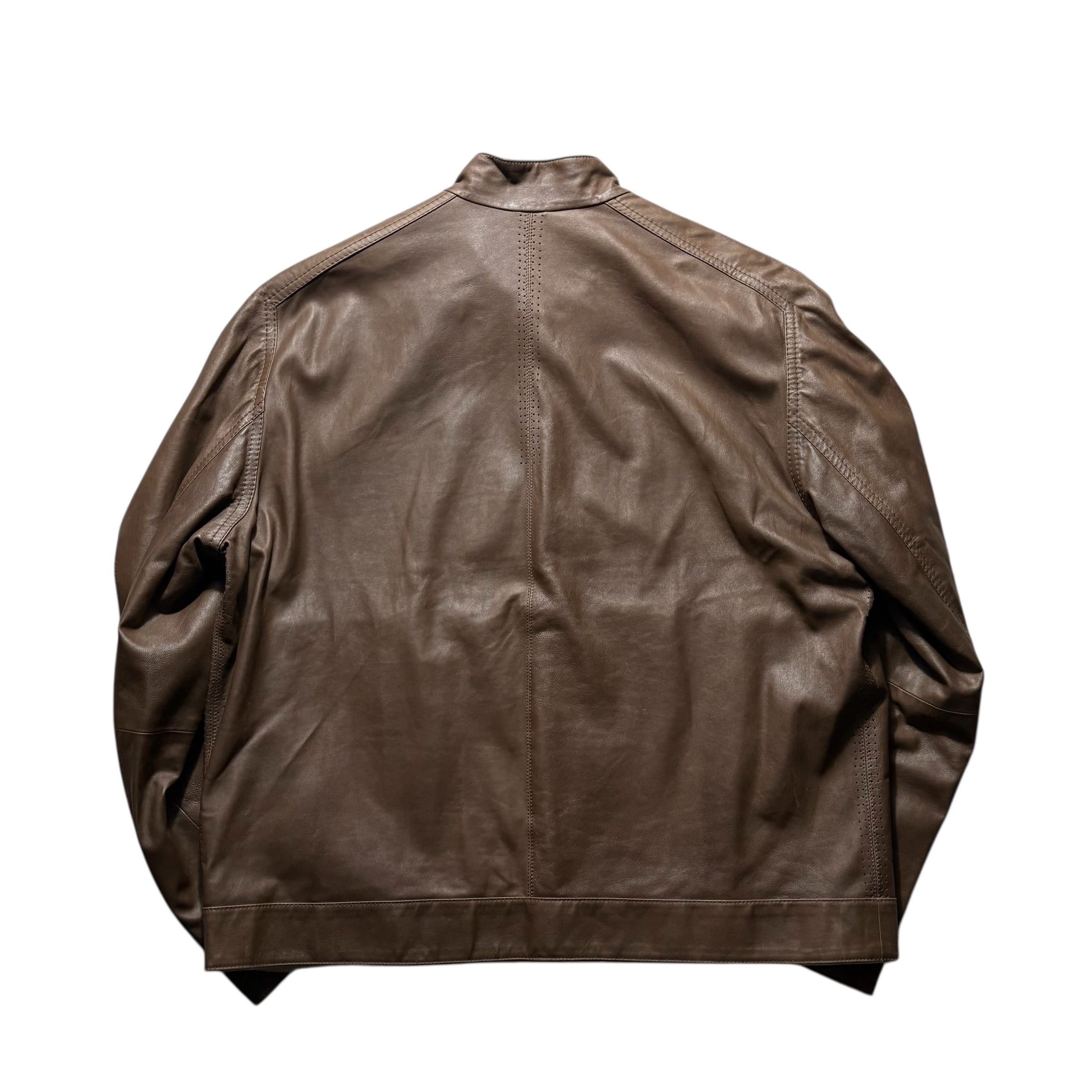 DUNHILL “Automobile Tailors” goatskin riders jacket | NOIR ONLINE
