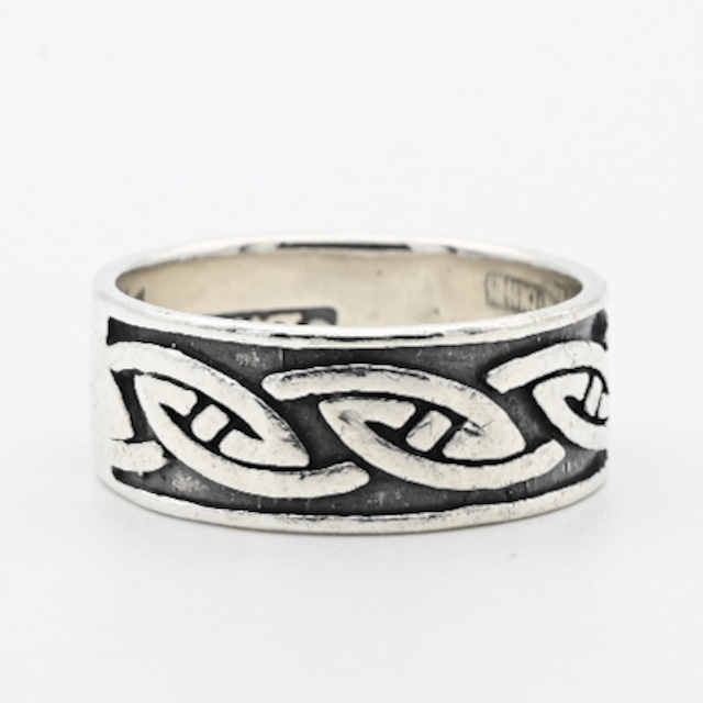 Cutting Out Celtic Knot Design Ring By Waldeck Johnson #16.5 / USA