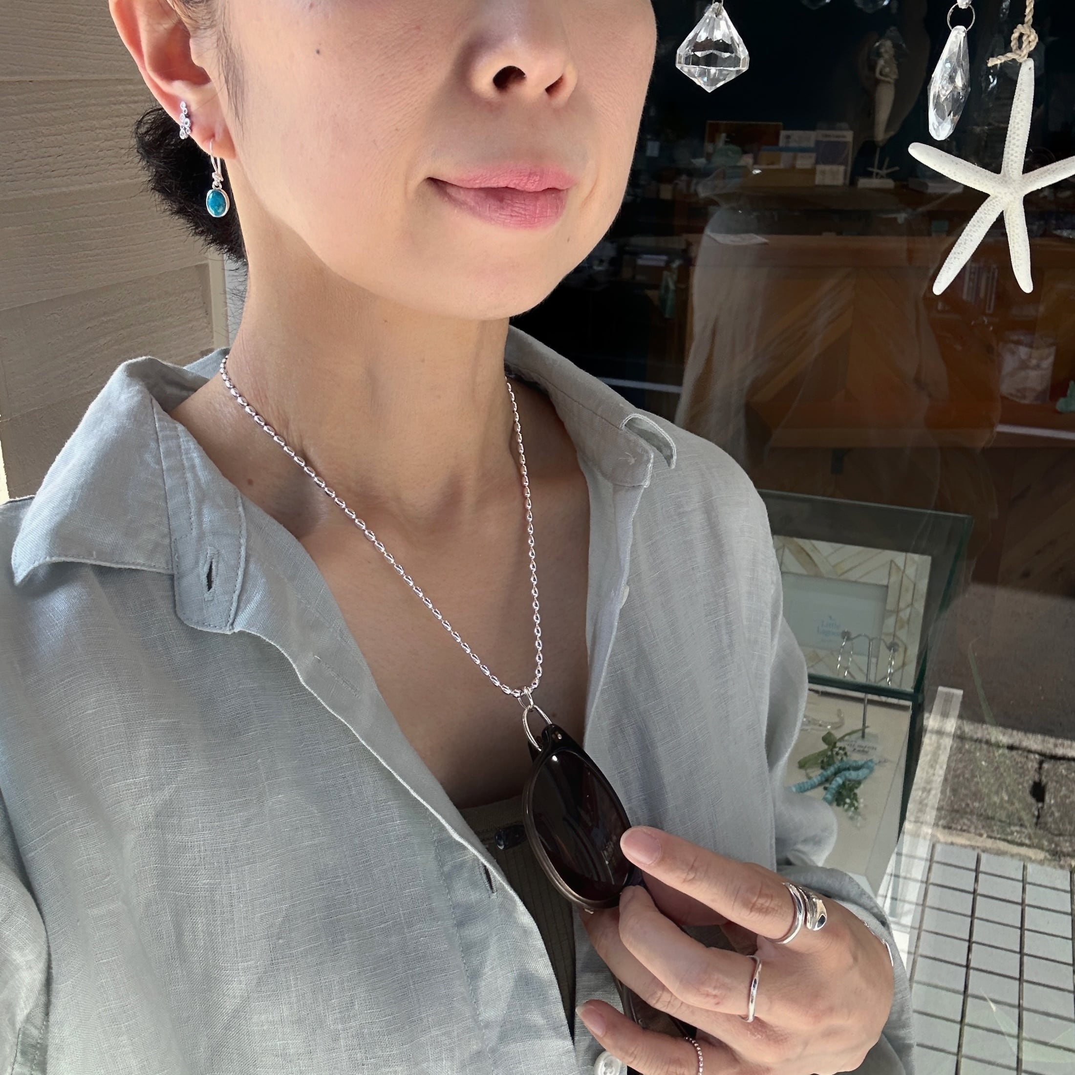 再入荷】グラス / 老眼鏡 ホルダーシルバーオンリー ペンダント トップ