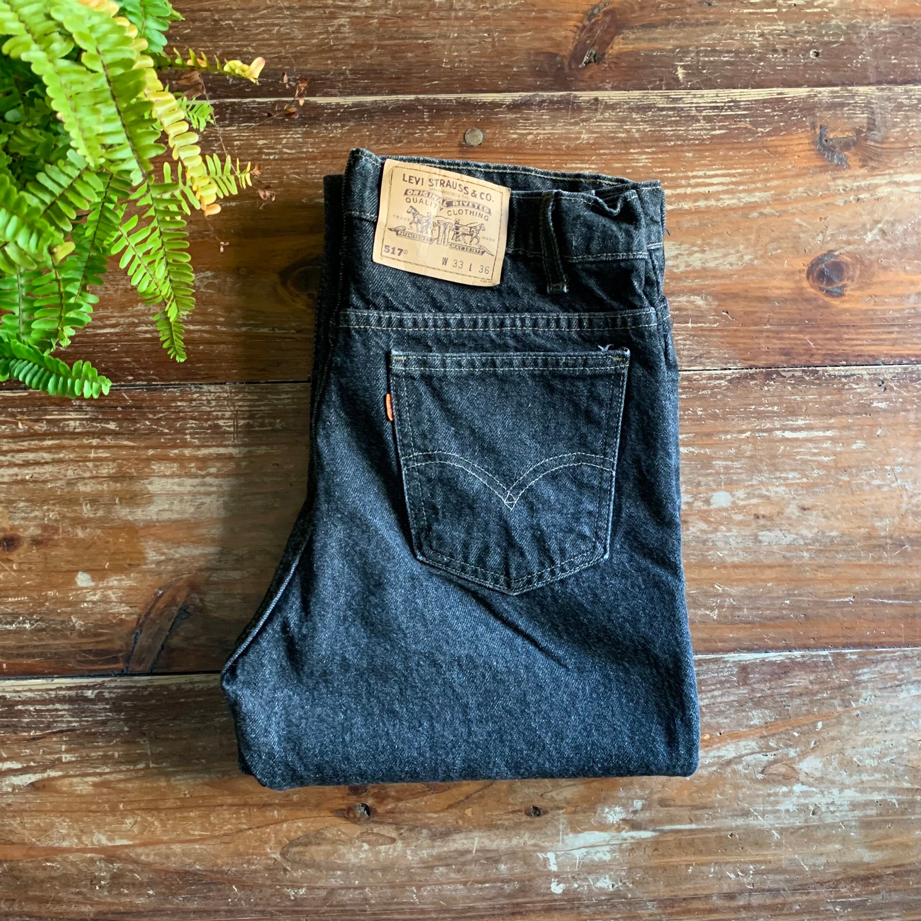 levi's517ブラック　ビンテージUSA製　実寸33×29 Vintage 