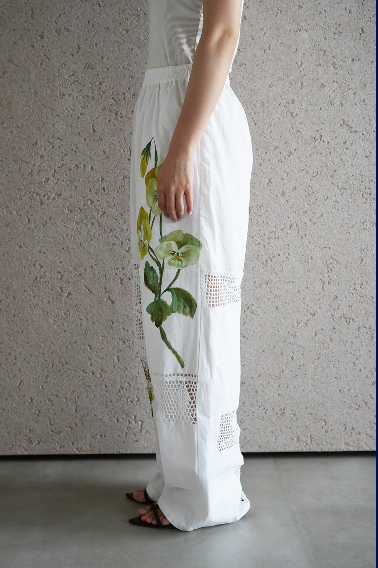 vintage lace pants tomato yellowpansy