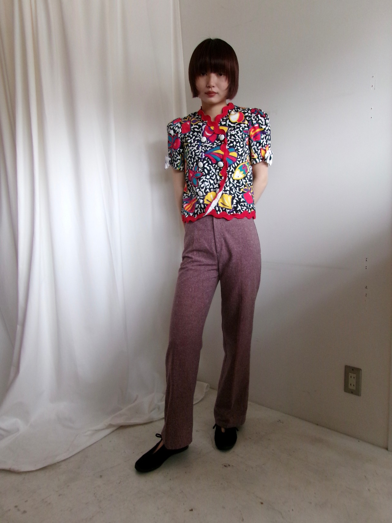 90’s Puff sleeve blouse Made in U.S.A