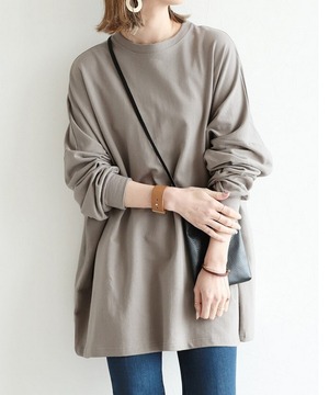 大人の抜け感プルーオーバートップス【t-10107】