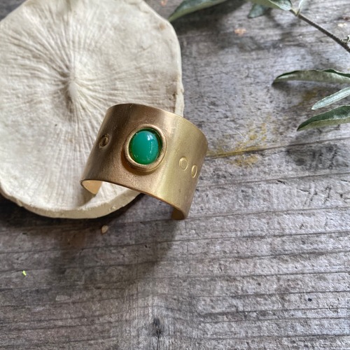 HAIR CUFF -M- chrysoprase