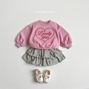 【取寄/韓国直送】VIVID-I   ハート刺繍上下セット｜秋服｜韓国子供服｜26/AT