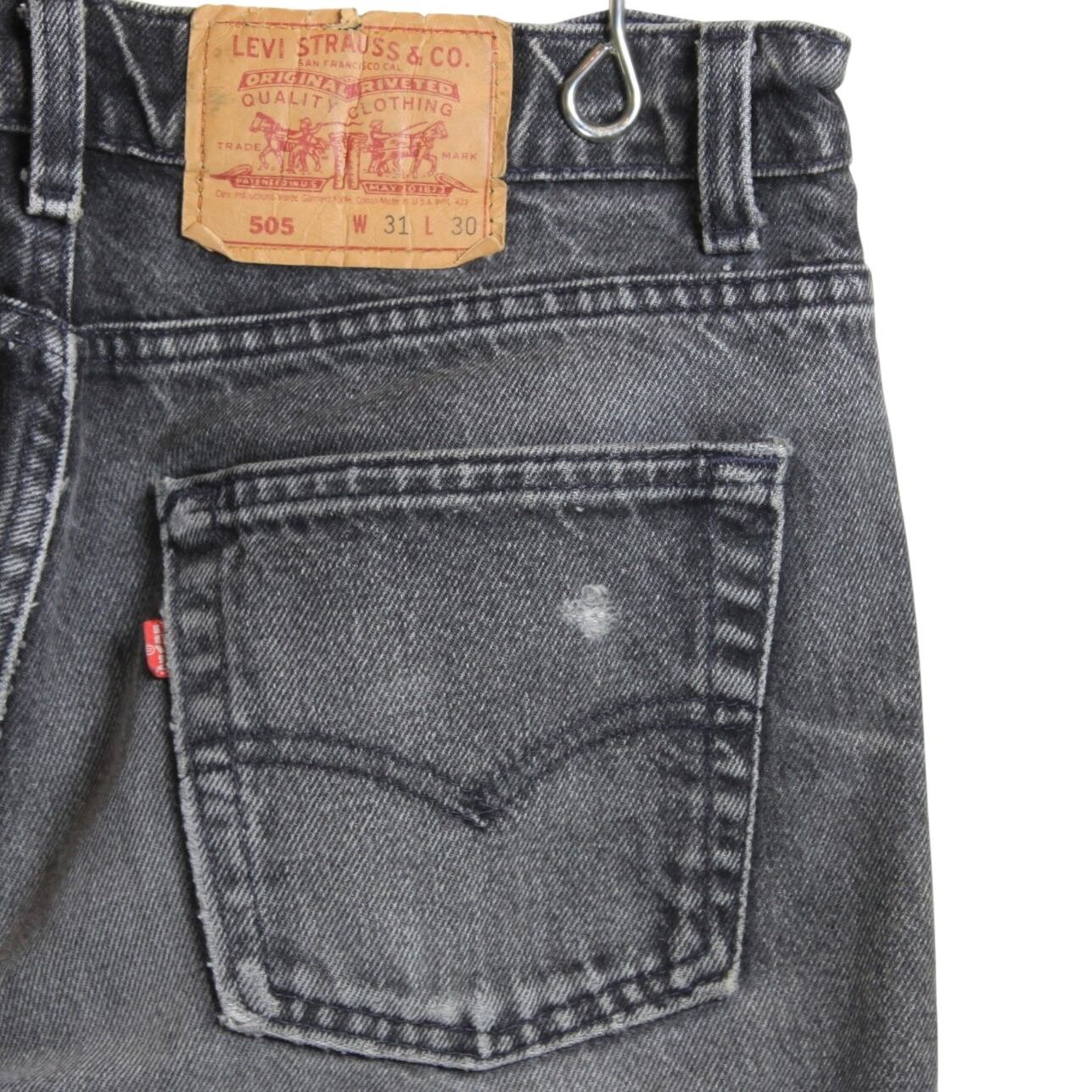 90s Levi's 505 Black Denim Pants 90年代 リーバイス 505 後染め