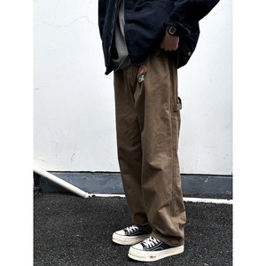 Heavy Washed Straight Cargo-Pants【B0225】