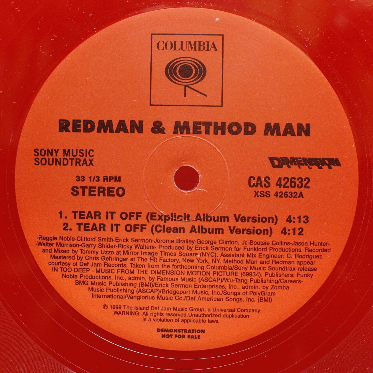 Redman & Method Man / Tear It Off [CAS 42632] - 画像4