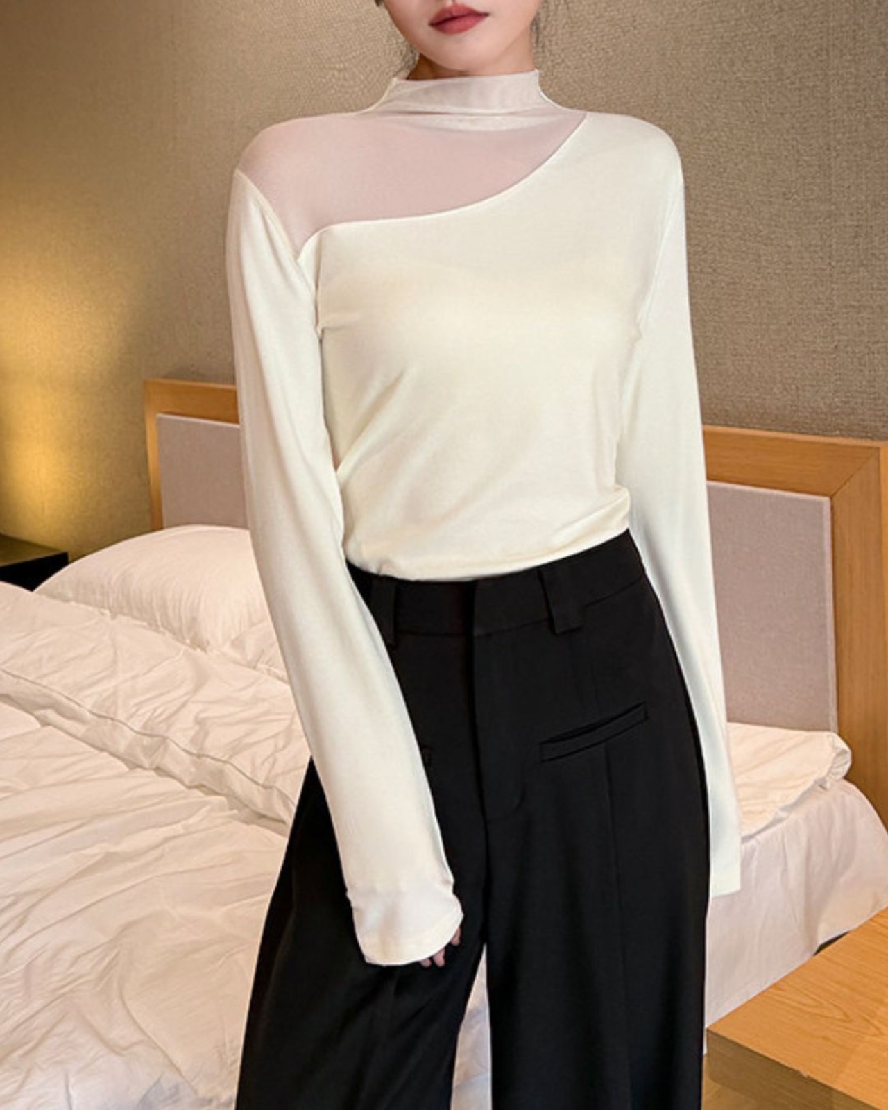 シアーチュール ハーフハイネックカットソー A0866 - 7