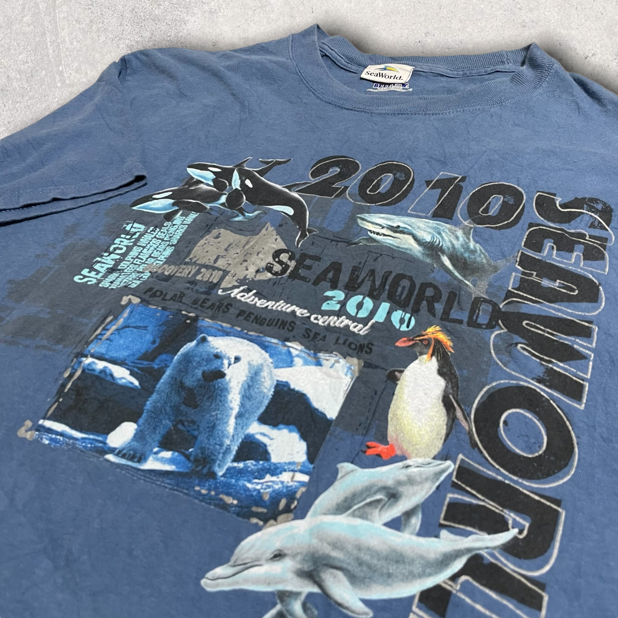 US古着 SEA WORLD シーワールド Tシャツ XL サメ シャチ 白熊 | 古着屋