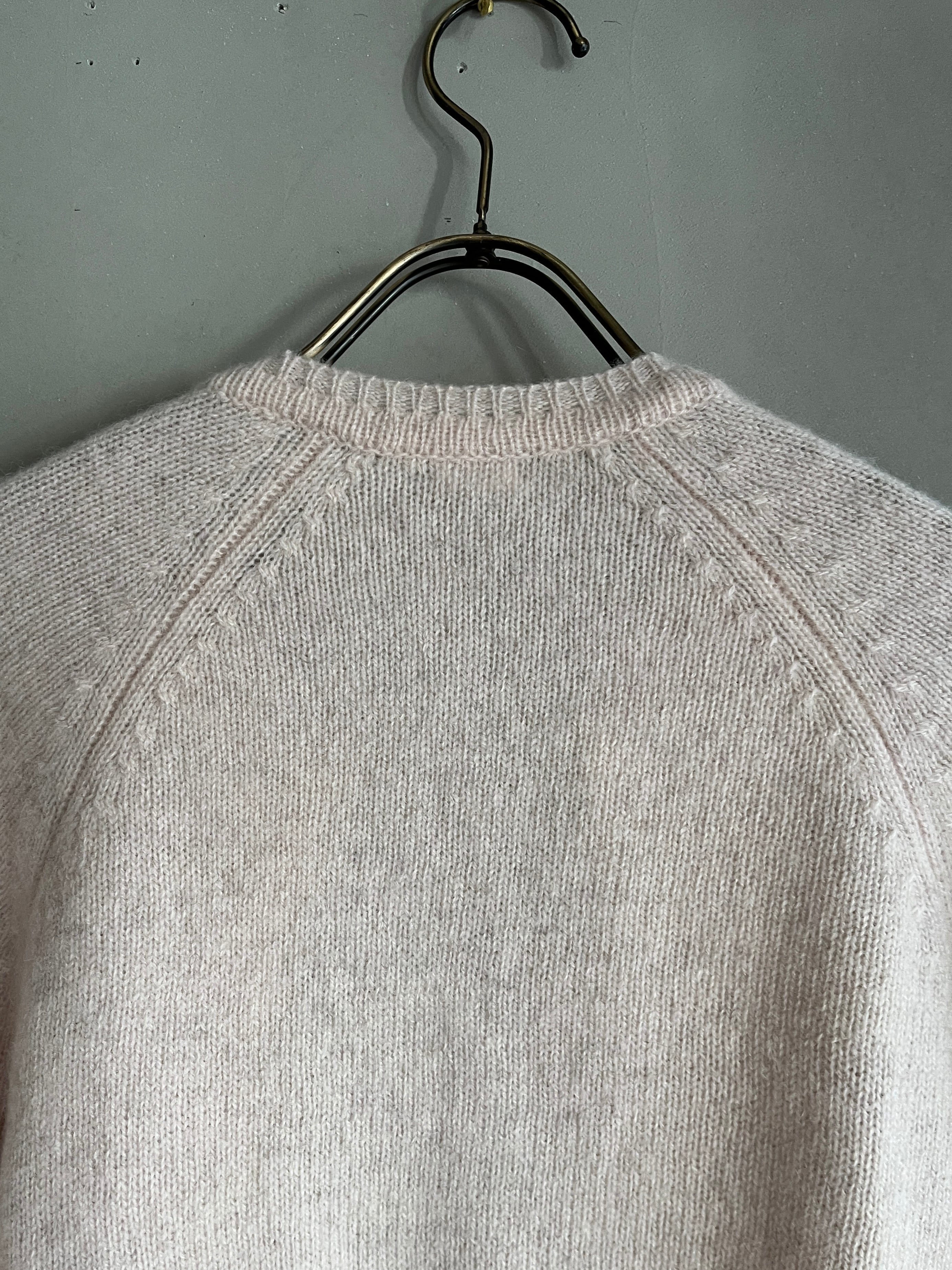 eleven 2nd｜ラムズウール&ヤク ロングカーディガン｜ペールピンク