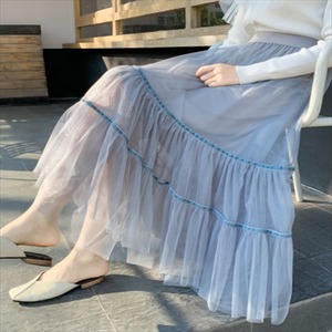 【送料無料】 チュールスカート Aライン フレア 透け感 フェミニン シースルー カジュアル系 こなれ感 ウェストゴム ハイウェスト 体系カバー きれいめ エレガント 春 20代 30代 レディースファッション 可愛い お出かけ 女子会 デイリーユース お茶会 お呼ばれ