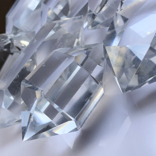 1.透明✩水晶ダブルポイント