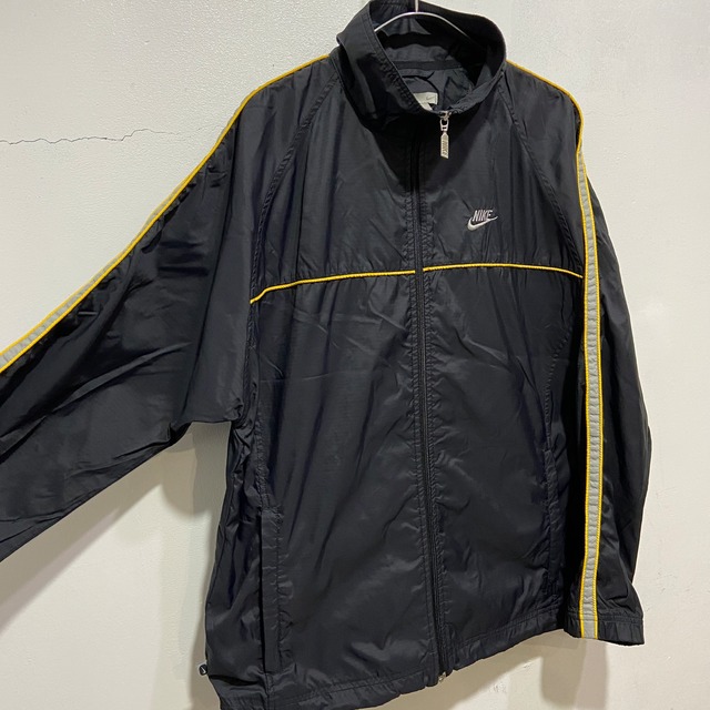 00s NIKE ナイキ ナイロンジャケット ワンポイントロゴ ブラック M