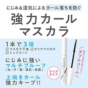 セザンヌ 耐久カールマスカラ 00 クリア 5.0ｇ マスカラ下地 クリア トップコート 強力カール