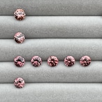 ダイヤモンドカット ブラウニッシュピンクジルコン 6.3-6.7mm - タンザニア産