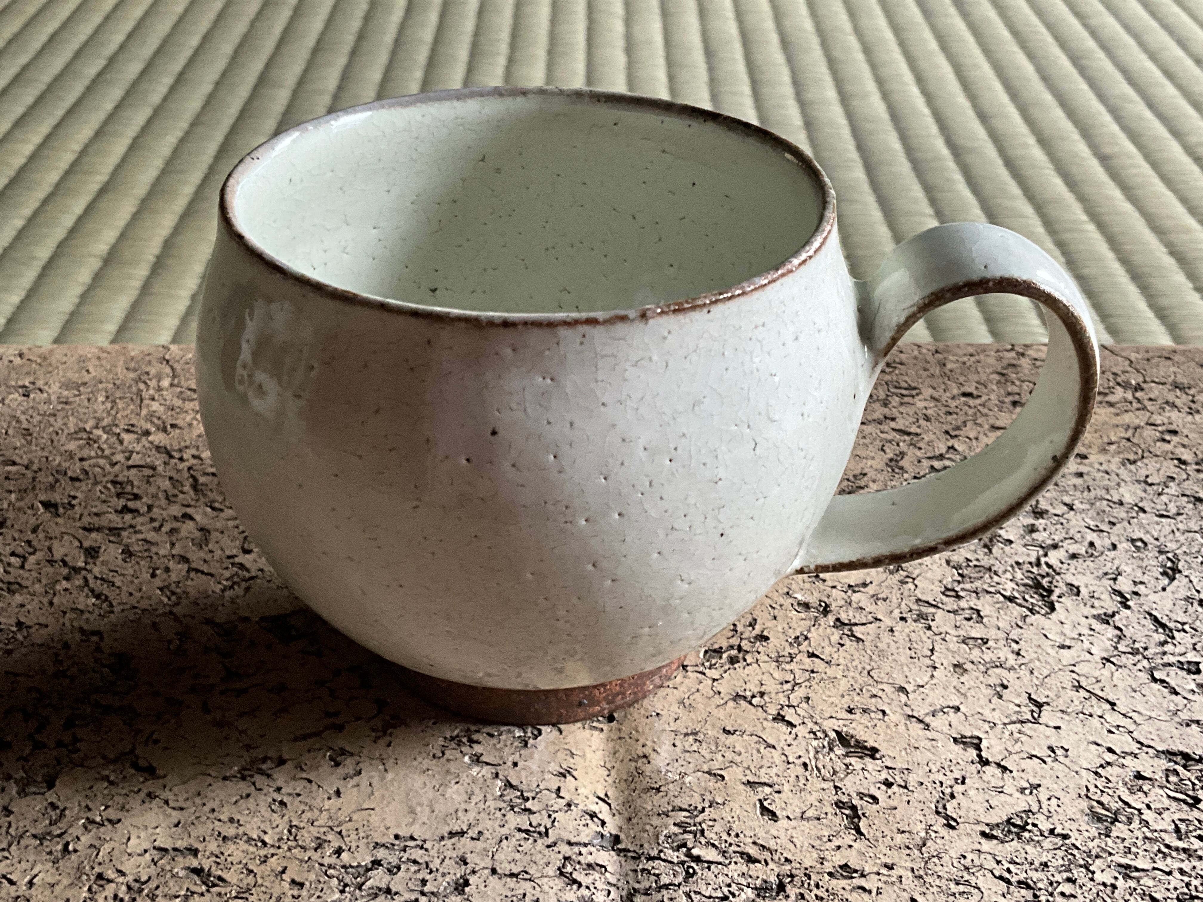 丸マグカップ中 白泥