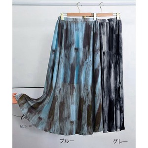 タイダイ柄 マキシスカート レディース 韓国 春夏 ロング スカート 大人 きれいめ かわいい おしゃれ ハイウエスト 体型カバー 軽やか Aライン ドレープ 大人可愛い 大人女子