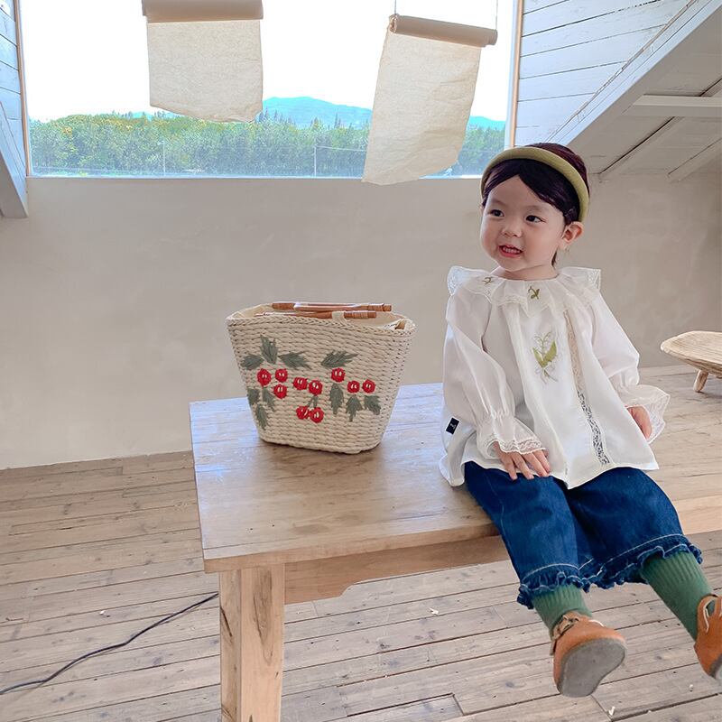 100 110 即納 デニムフリルパンツ 秋物 女の子 韓国子供服 子供服 キッズ 可愛い ガーリー オシャレ こども服 Coto Select 110 ジーパン フリル 女の子 アン ドゥー ポケットあり ウエストゴム Studiodeiure It