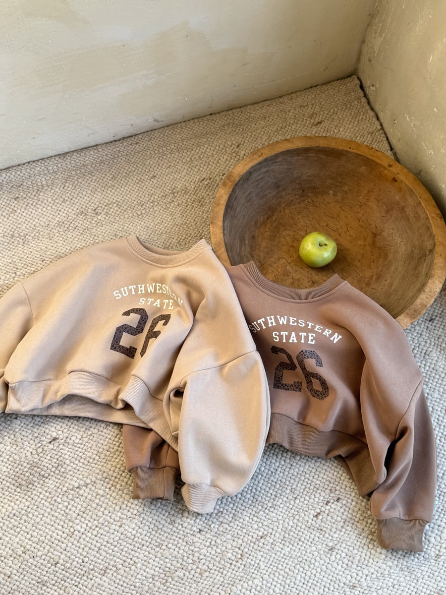 26ショート丈裏起毛トレーナー