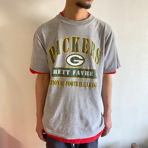 made in MEXICO 90s NFL  Green Bay Packers cotton park T shirt{メキシコ製　90s NFL グリーンベイ　パッカーズ　コットンパーク　T-shirt USED 古着　メンズ}ユニセックス
