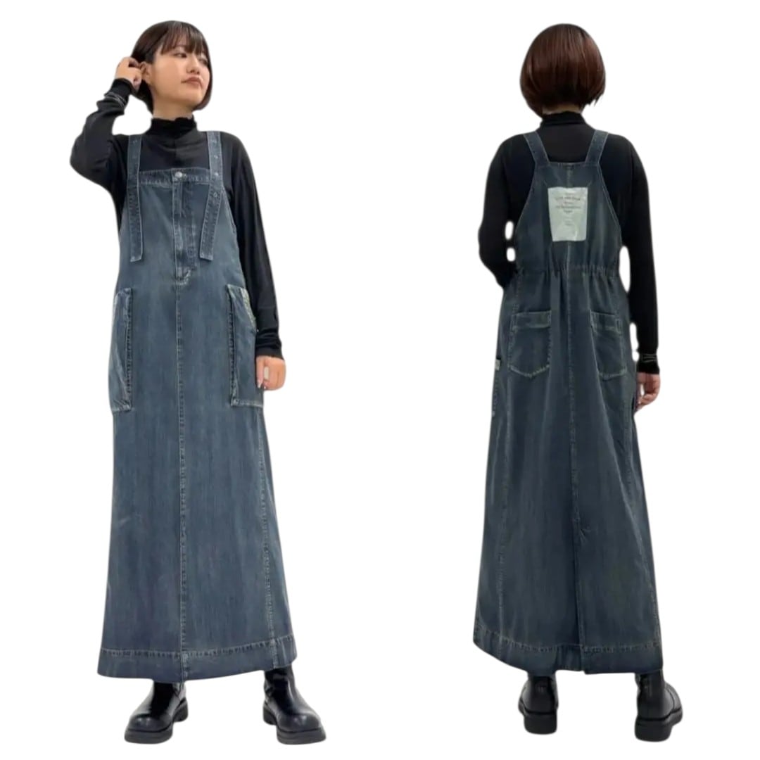 SALE【ayane】ダンガリージャンパースカート 855707 アヤン | red earth