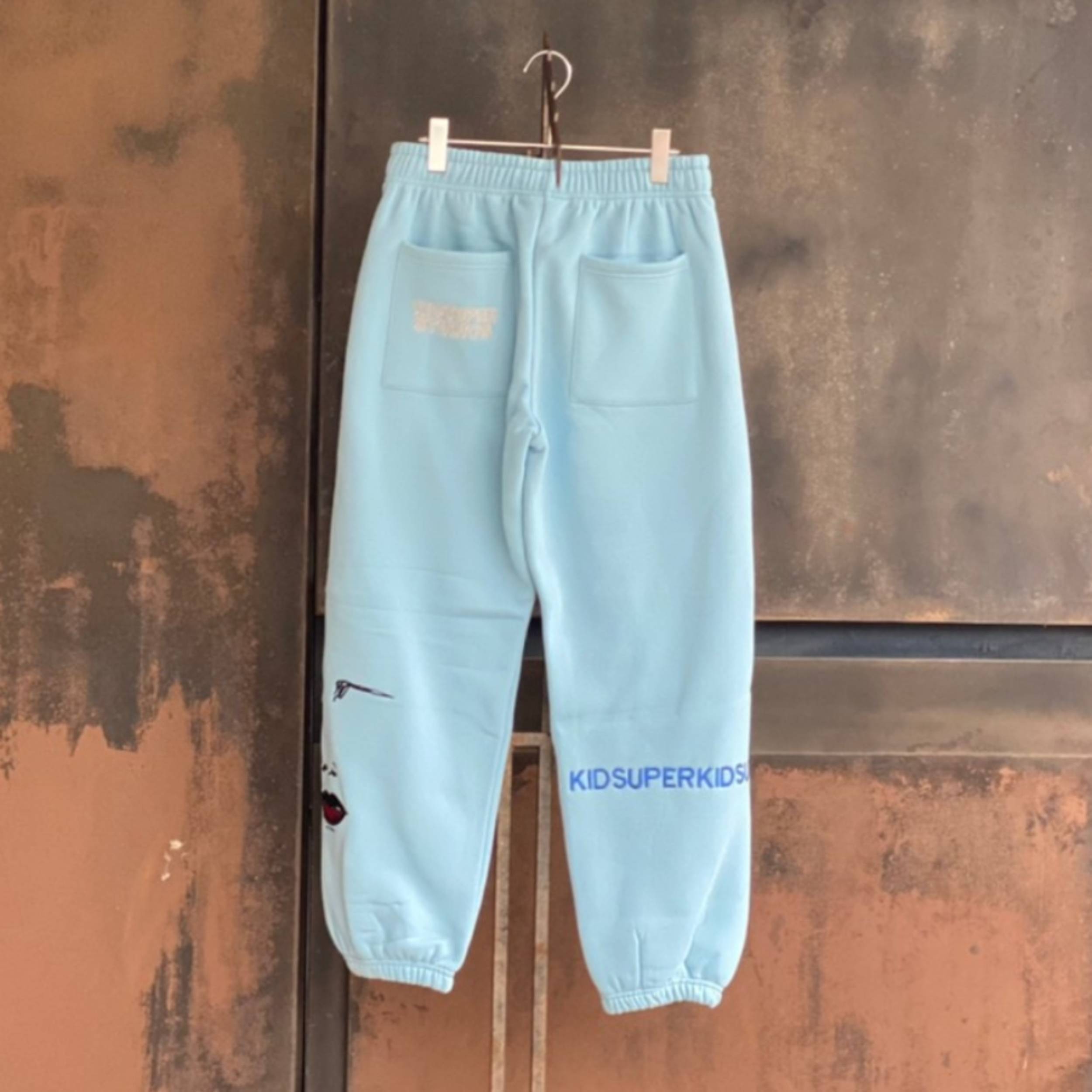 KIDSUPER STUDIOS Super Sweatpants Carolina BLUE | AYIN
