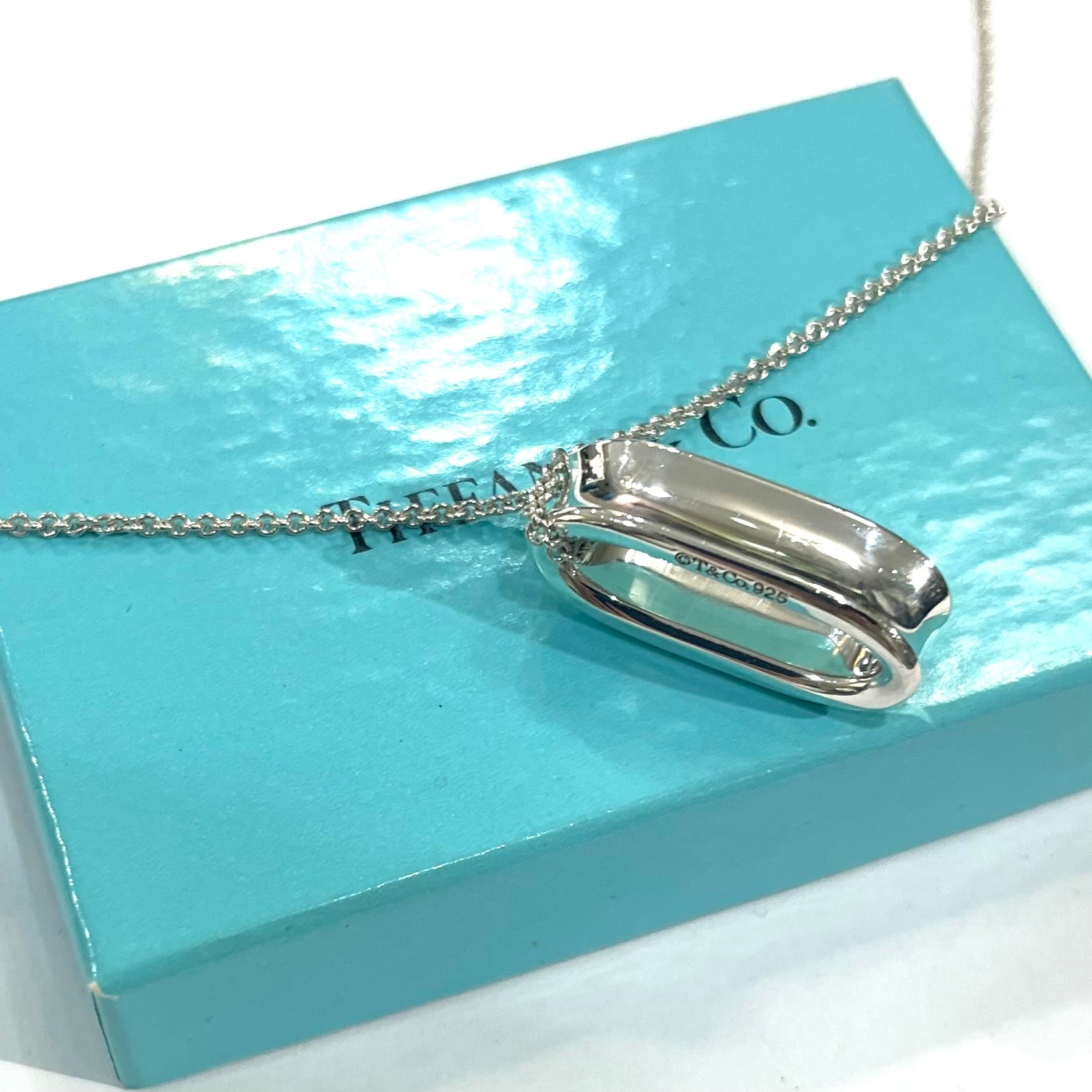 TIFFANY&Co. 希少 1837 ループクッション ネックレス Ag925 TIFFANY&CO.】2785 ティファニー 1837 クッション ループ ネックレス