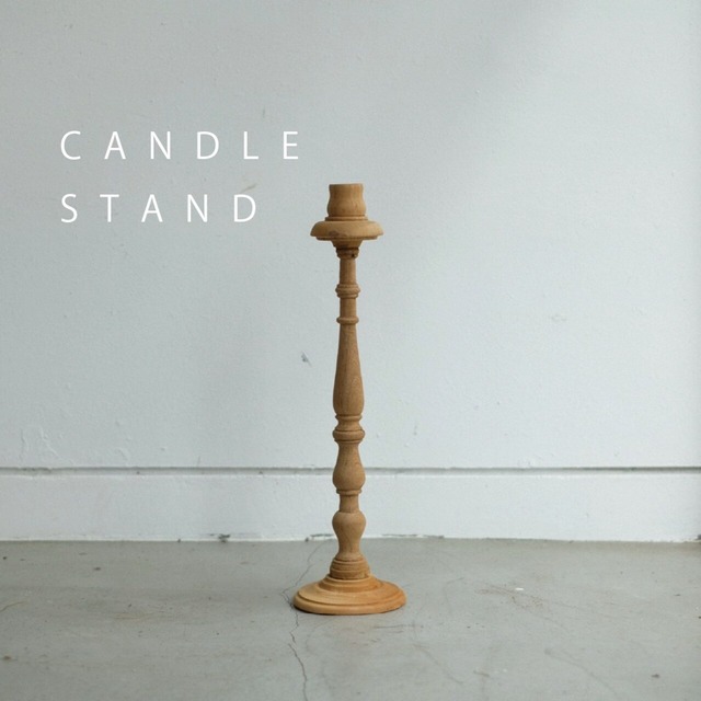 VONA wooden spindle CANDLE STAND