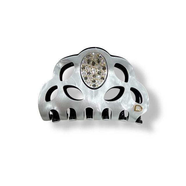 デヴィサージュ　バンスクリップM カッティングフラワー　マーブルシリーズ