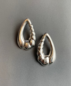 【送料無料】Sterling 925 Silver big earrings