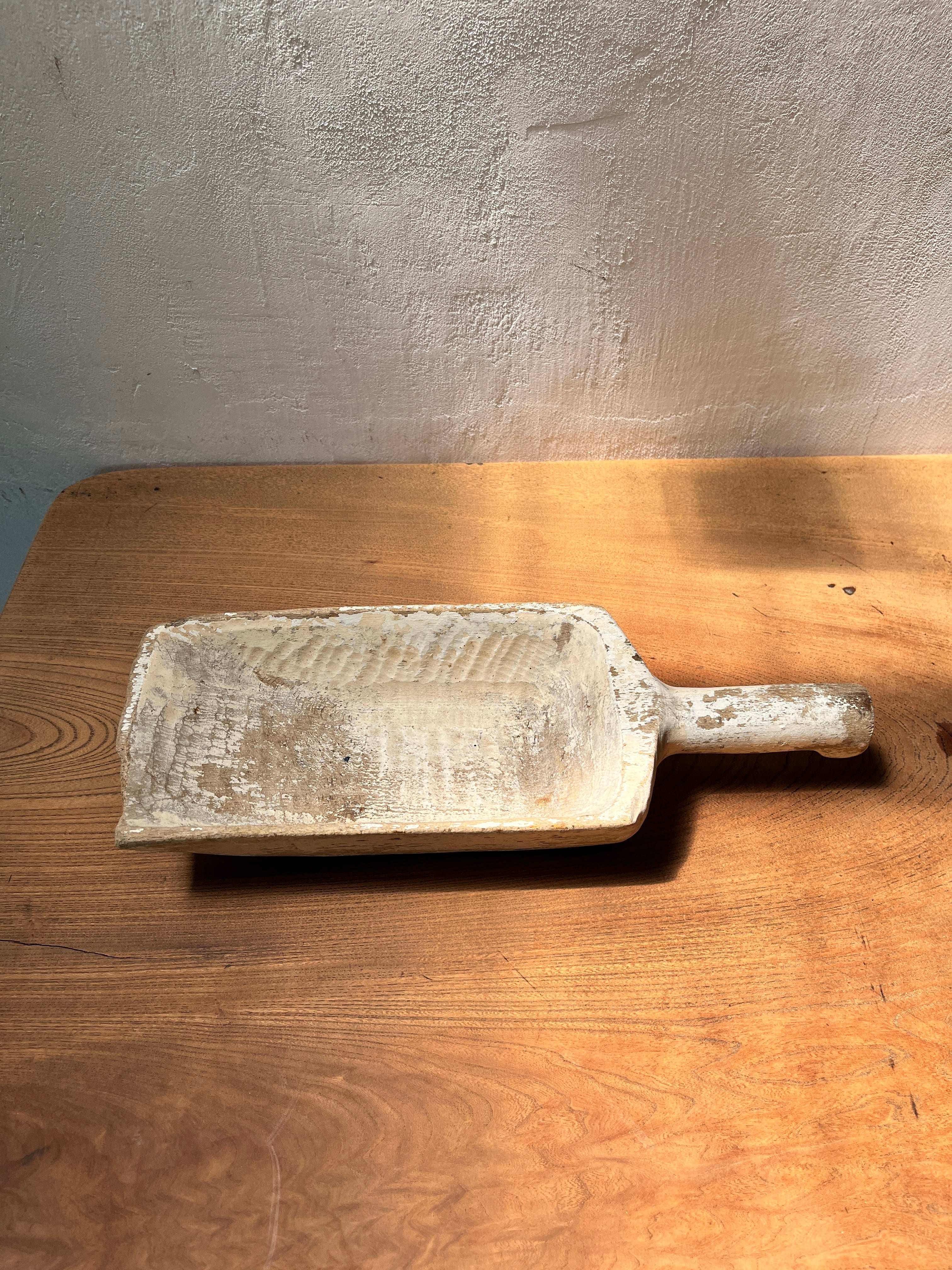 Wooden scoop France＜木製スコップ・フランスアンティーク・木製道具