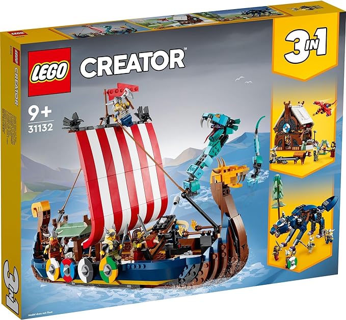 レゴ(LEGO) クリエイター 海賊船とミッドガルドの大蛇 31132 おもちゃ