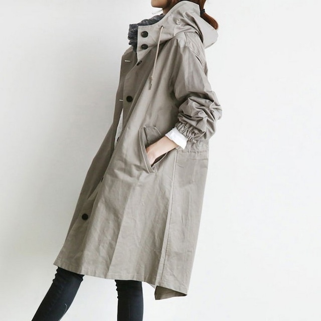 long hoody jacket　401767