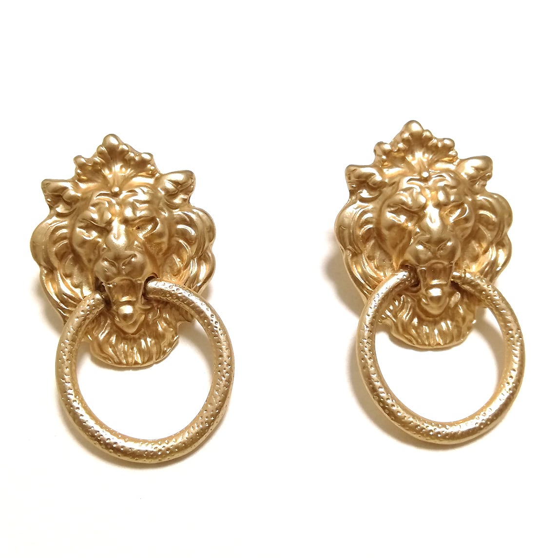 k18金ピアスゴールド 　ドアノッカー型　 クラシックデザイン ab535c2f9ddcfc608bb57594373f5a