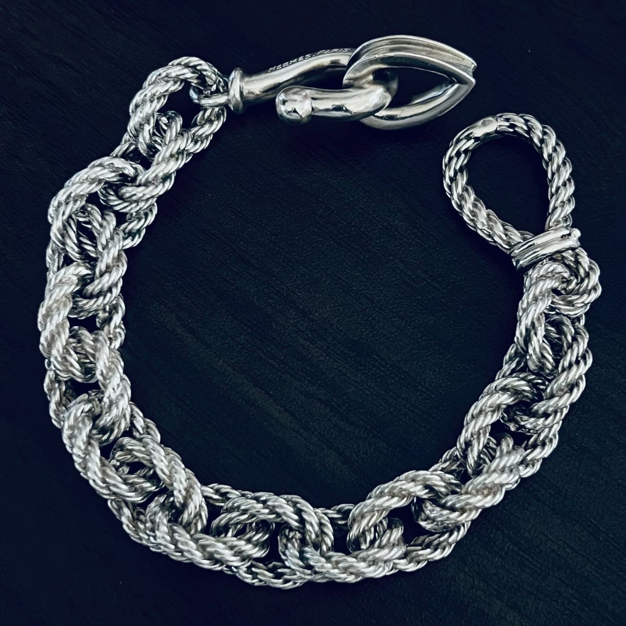 VINTAGE HERMES Quadrille Bracelet Silver 800 | ヴィンテージ VINTAGE HERMES Quadrille Bracelet Silver 800 | ヴィンテージ