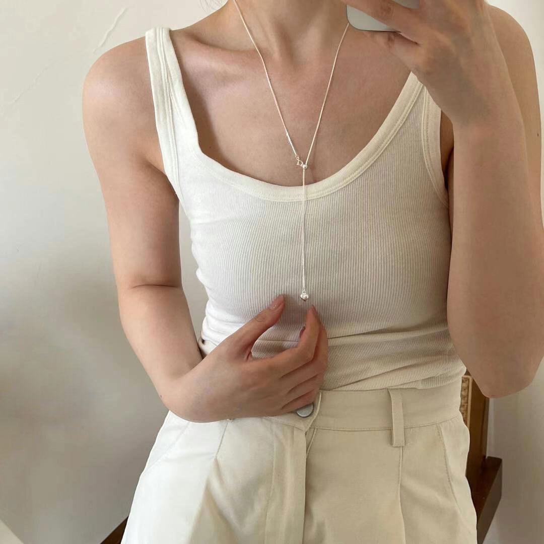 Silver925 3way long necklace 0313 | #FFF