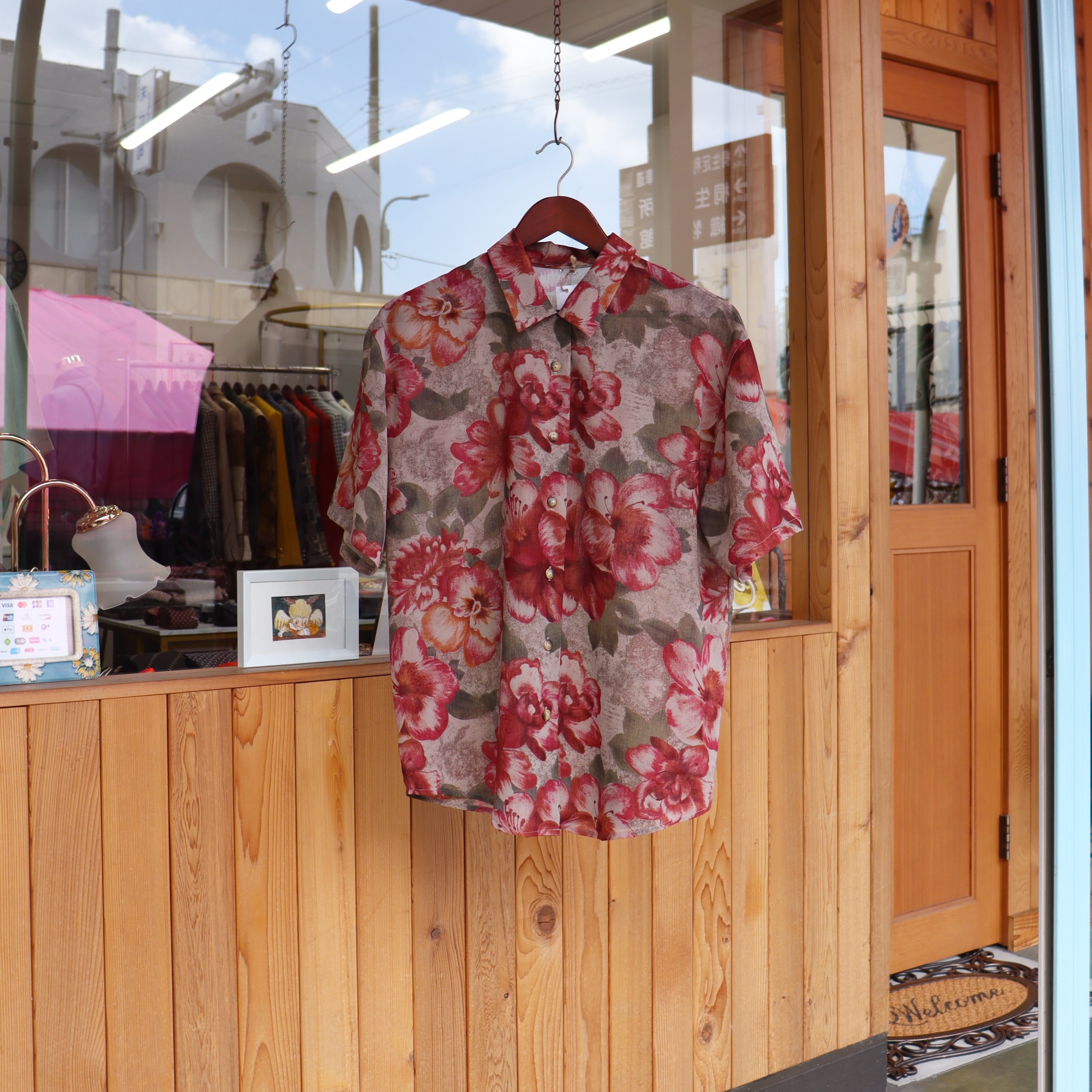 JAPAN vintage sheer shirt