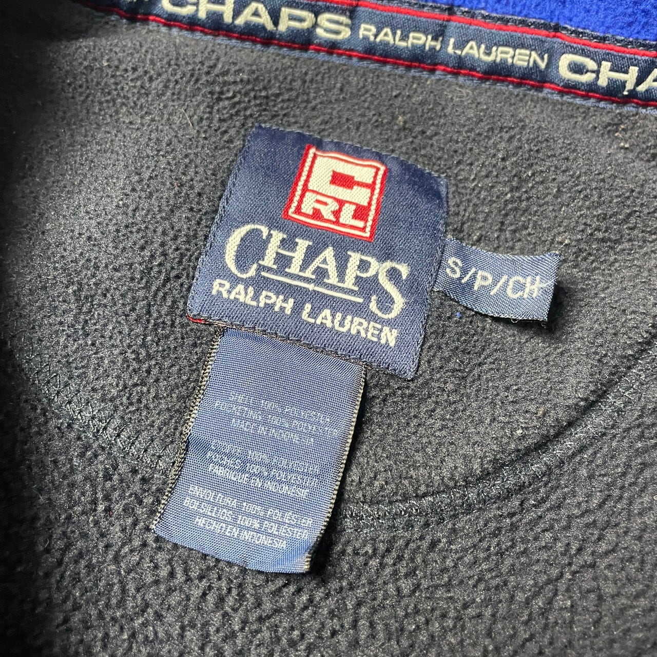 90年代 CHAPS RALPH LAUREN チャップス ラルフローレン ハーフジップ 